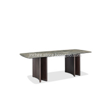 Modern Light Luxury Rock Plate Rectangular Dining Tables